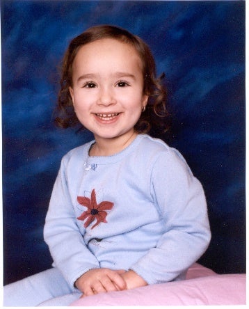 Childhood photo of Cheyenne Salazar