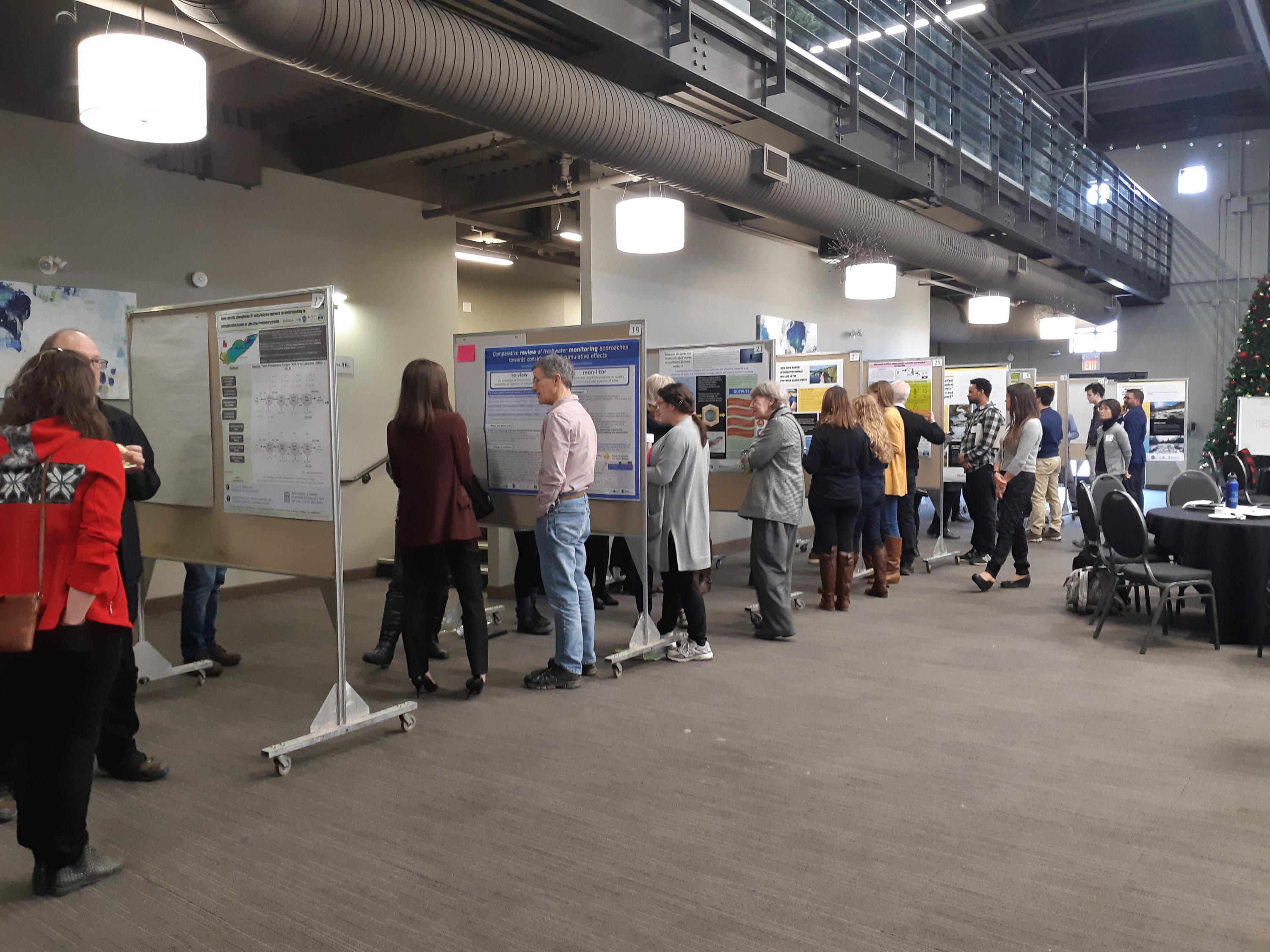 Poster session with participants discussion research with our students.