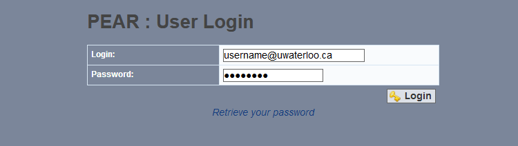 Enter your email and password and click the Login button