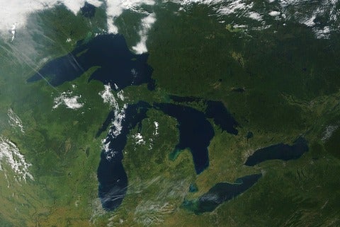 Great Lakes Satelitte Image