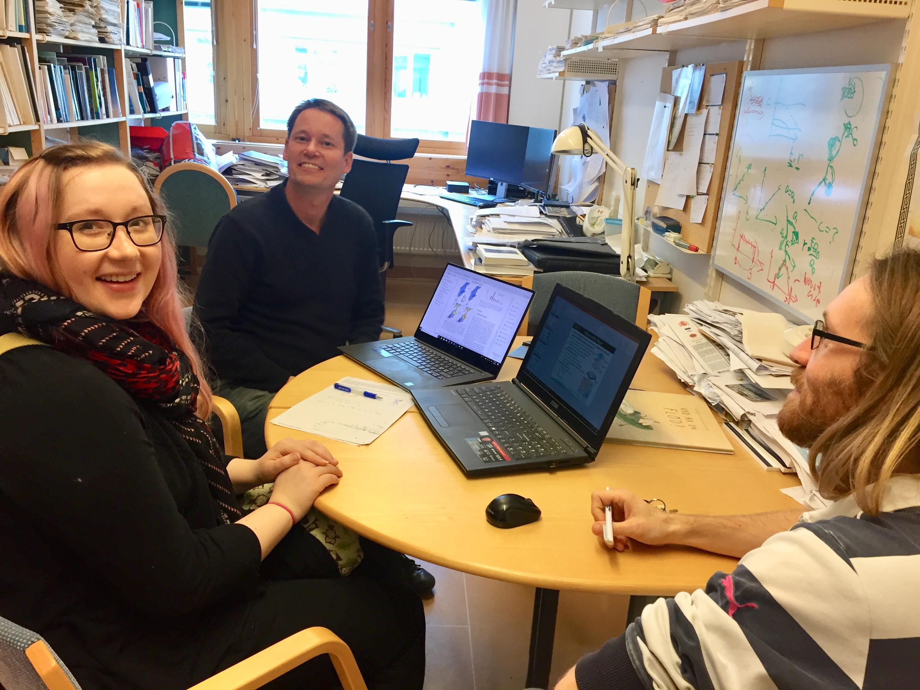 Tamara and Stockholm researchers in meeting