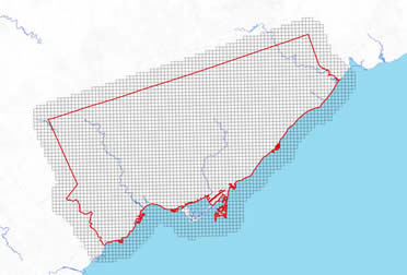 maps shows extent of 2013 orthoimagery