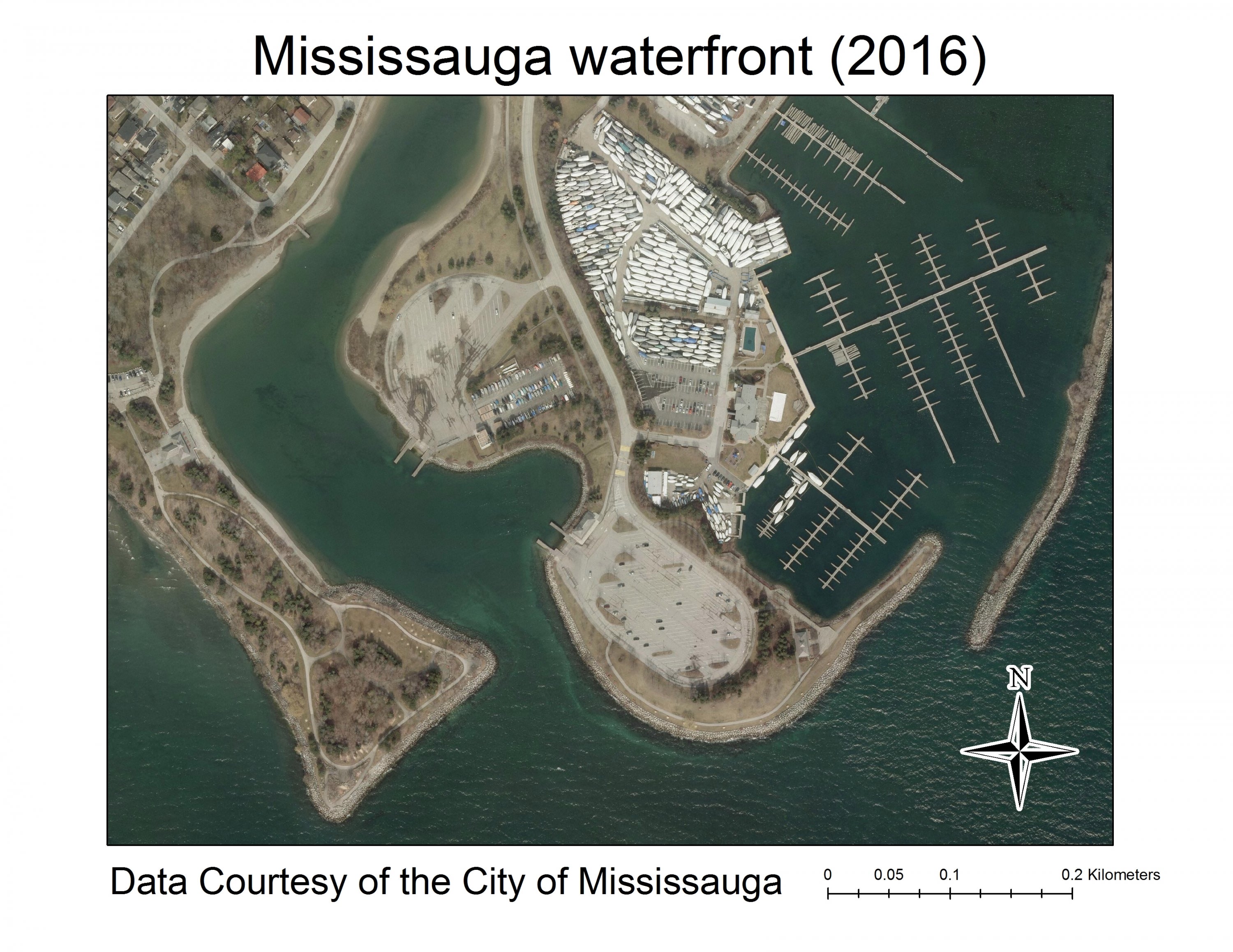 2016 Imagery showing Mississayga water front