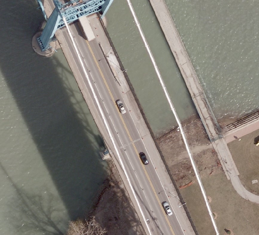 image shows part of the ambassader bridge