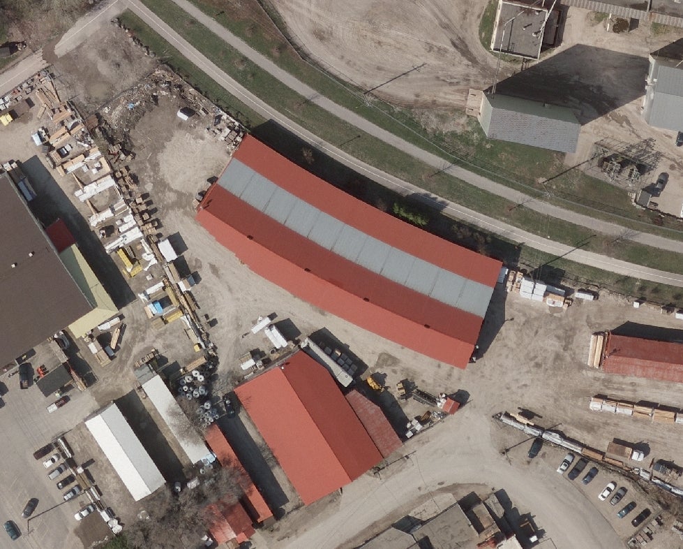 2008 image shows buildings and roads in Penetang