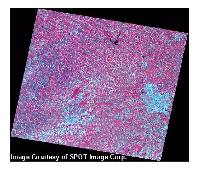 sample view of SPOT data