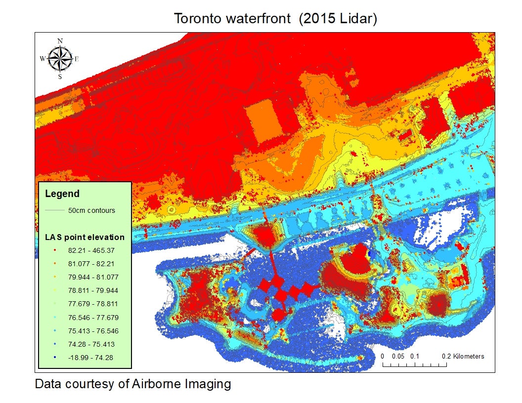 Toronto waterfront (2015 Lidar)