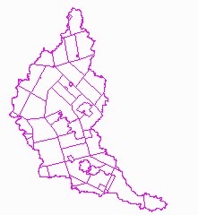 image shows township boudaries within the grandriver watershed