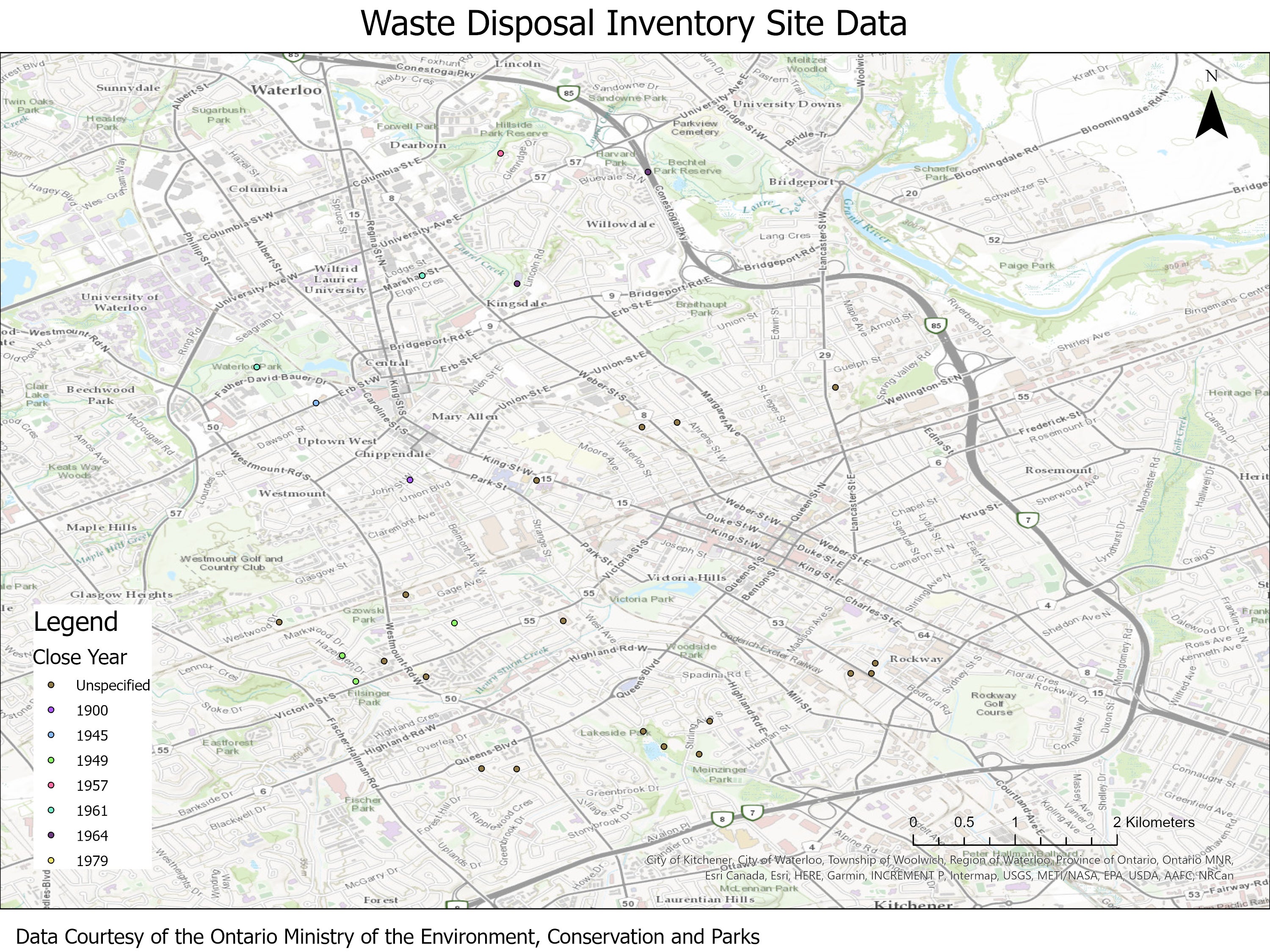 Waste Disposal Inventory Site Data