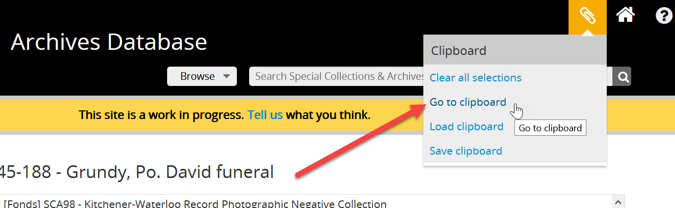 Finding the clipboard