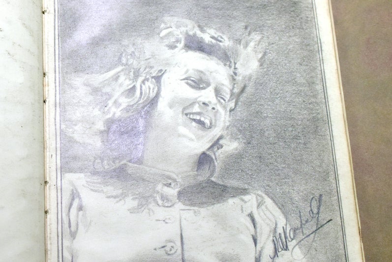 drawing of a woman