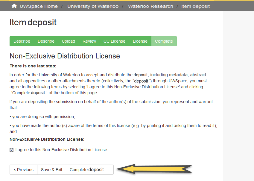 Screenshot of the web form showing the steps described in the accompanying text
