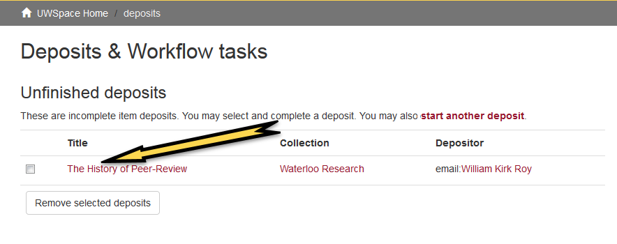 Screenshot of the web form showing the steps described in the accompanying text