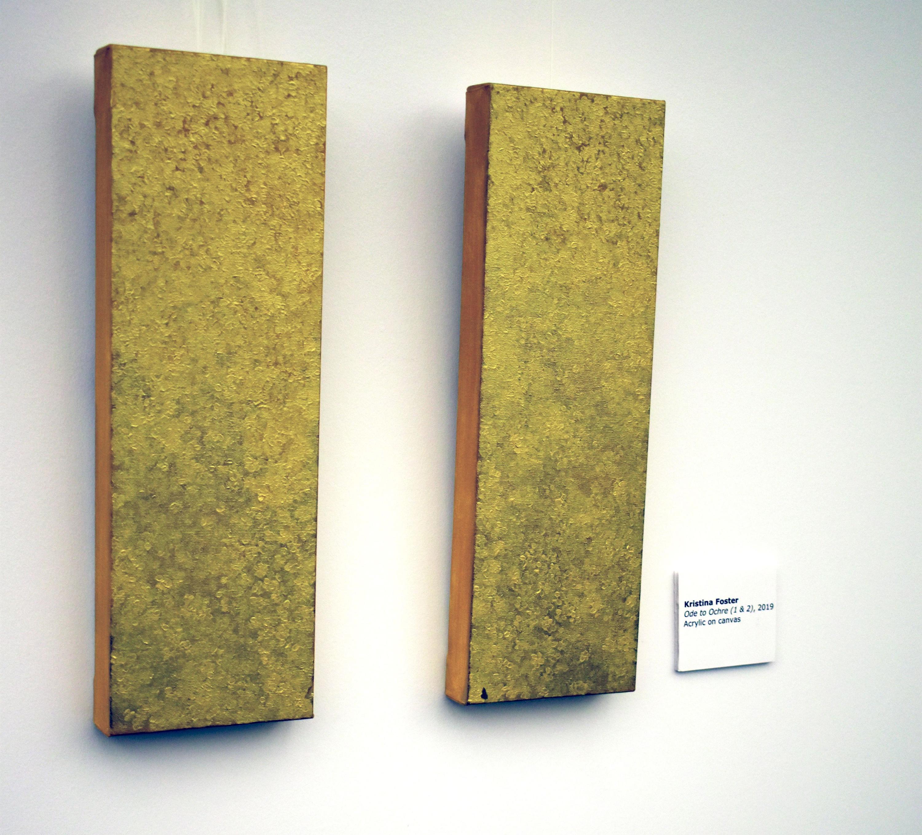 2 panels of paintings