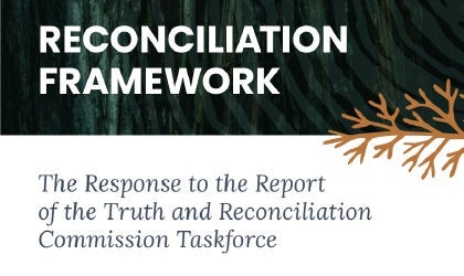 reconciliation framework report cover image