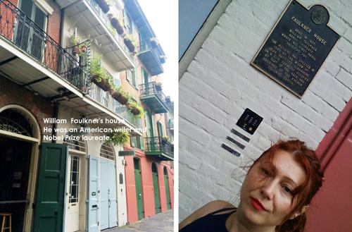A collection of images of William Faulkner's home in New Orleans, LA.