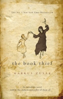 Book cover of the The Book Thief by Markus Zusak.