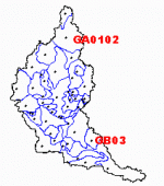 image shows sub basins within the grandriver watershed