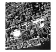 panchromatic image of Toronto harbourfront