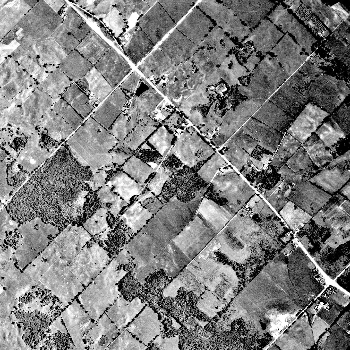 1966 airphoto of the City of Guelph