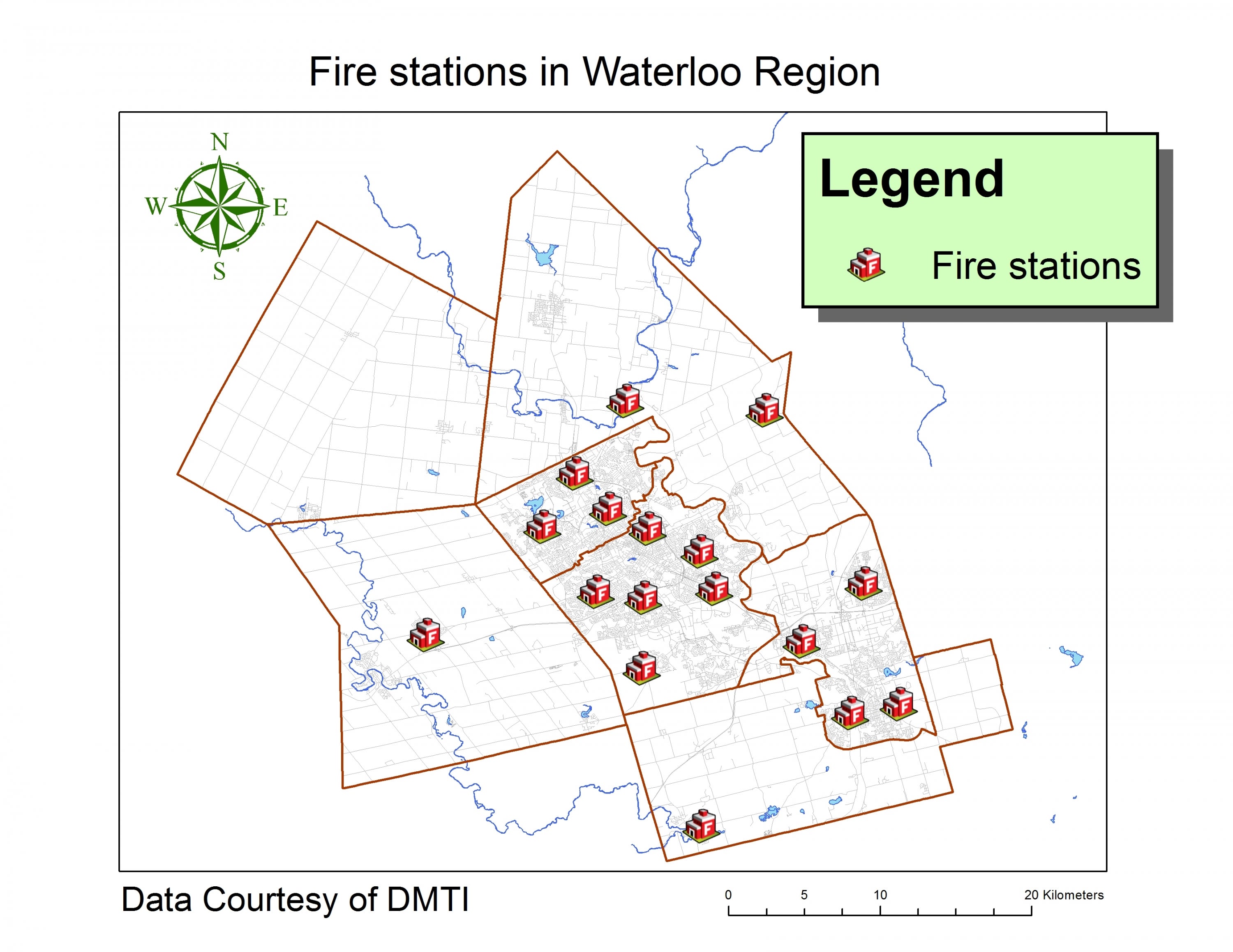 fire startions in the Region of Waterloo