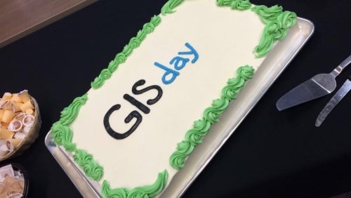 GIS Day cake