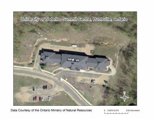 scoop imagery of the University of Waterloo's Huntsville Campus