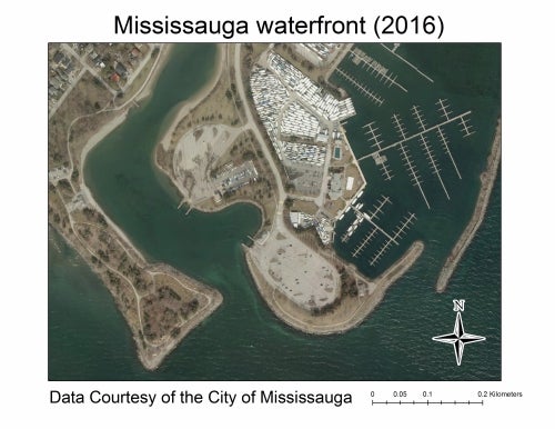 2016 Imagery showing Mississayga water front