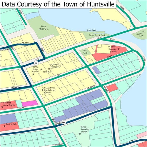 City of Huntsville Topographic Map