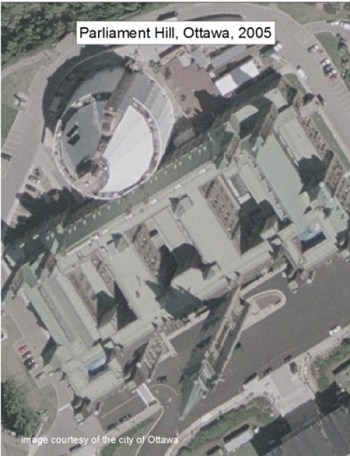 2005 orthoimagery of parliament hill