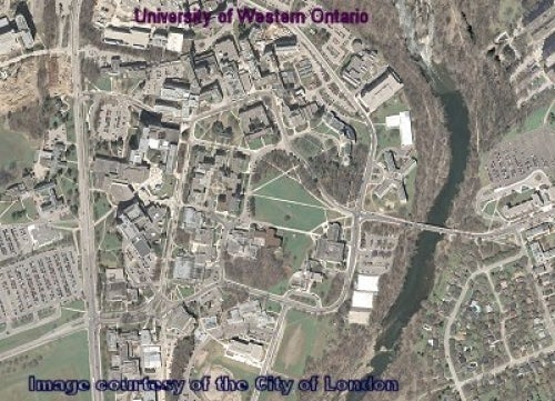 2007 imagery shows Western University's campus