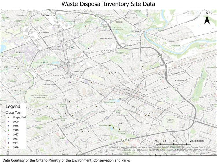 Waste Disposal Inventory Site Data