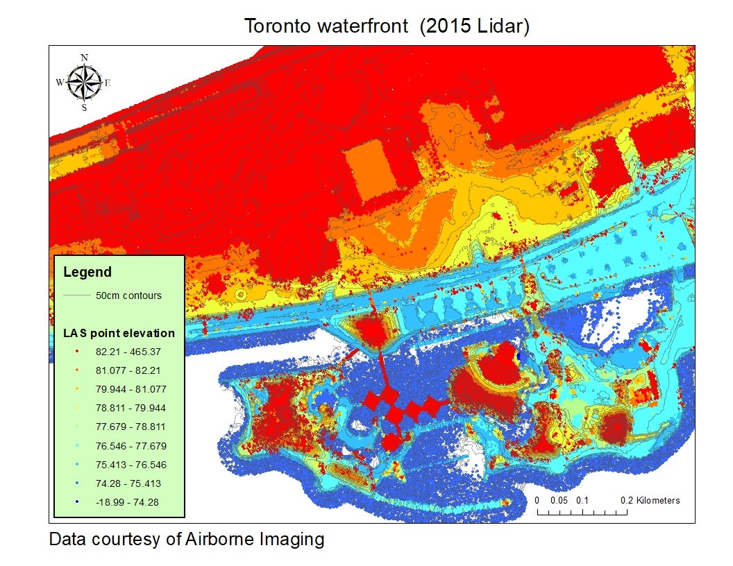 Toronto waterfron 2015 lidar