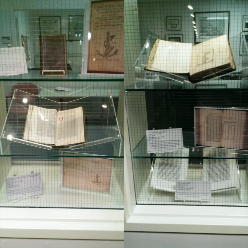 Special collections display cases