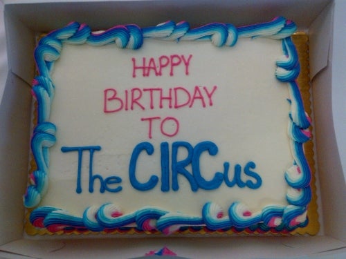 CIRCus newsletter birthday cake