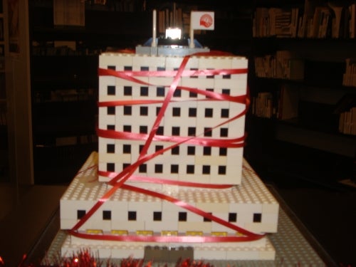 lego model of building