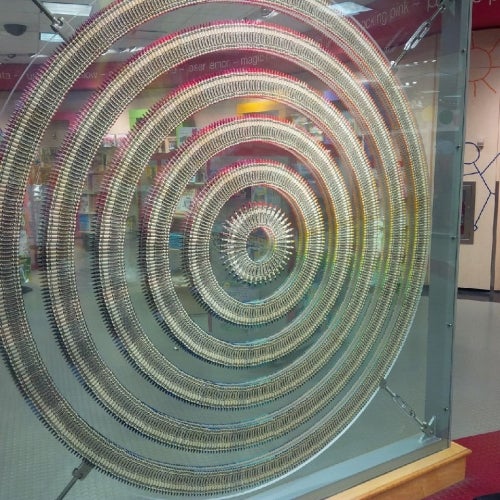 A giant wheel made from Crayons!