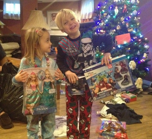 Children with presents