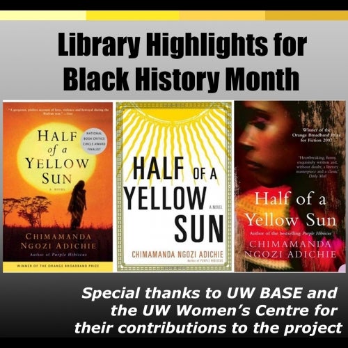 Black History Month book display