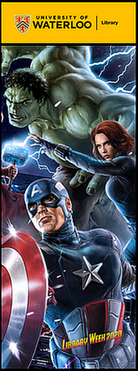 Avengers-themed bookmark