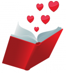 book with hearts