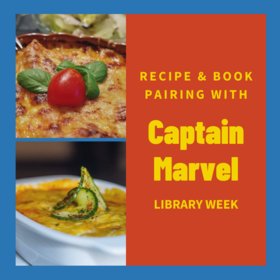 Captain Marvel recipe and book pairing
