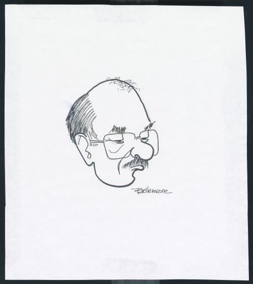 Caricature of Andrew Telegdi by Eugène Bellemare [1997?]