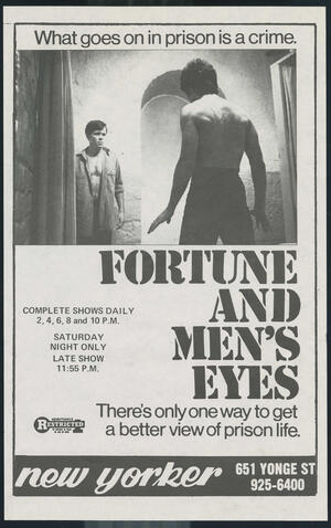 Fortune and Men's Eyes play poster