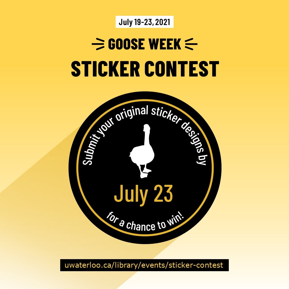Goose Week 2021 sticker contest