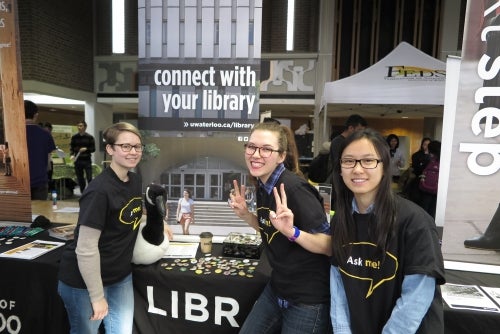 Library Ambassadors at the Campus Life Fair