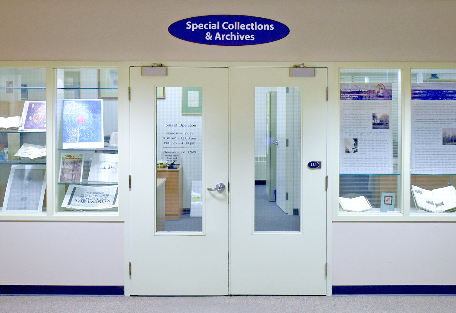 Special Collections &amp; Archives entrance