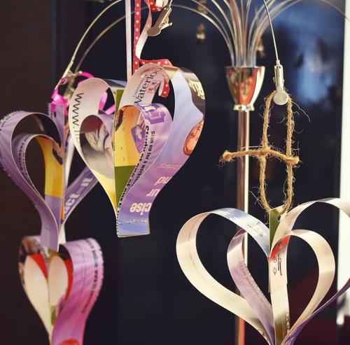 Example of paper heart craft