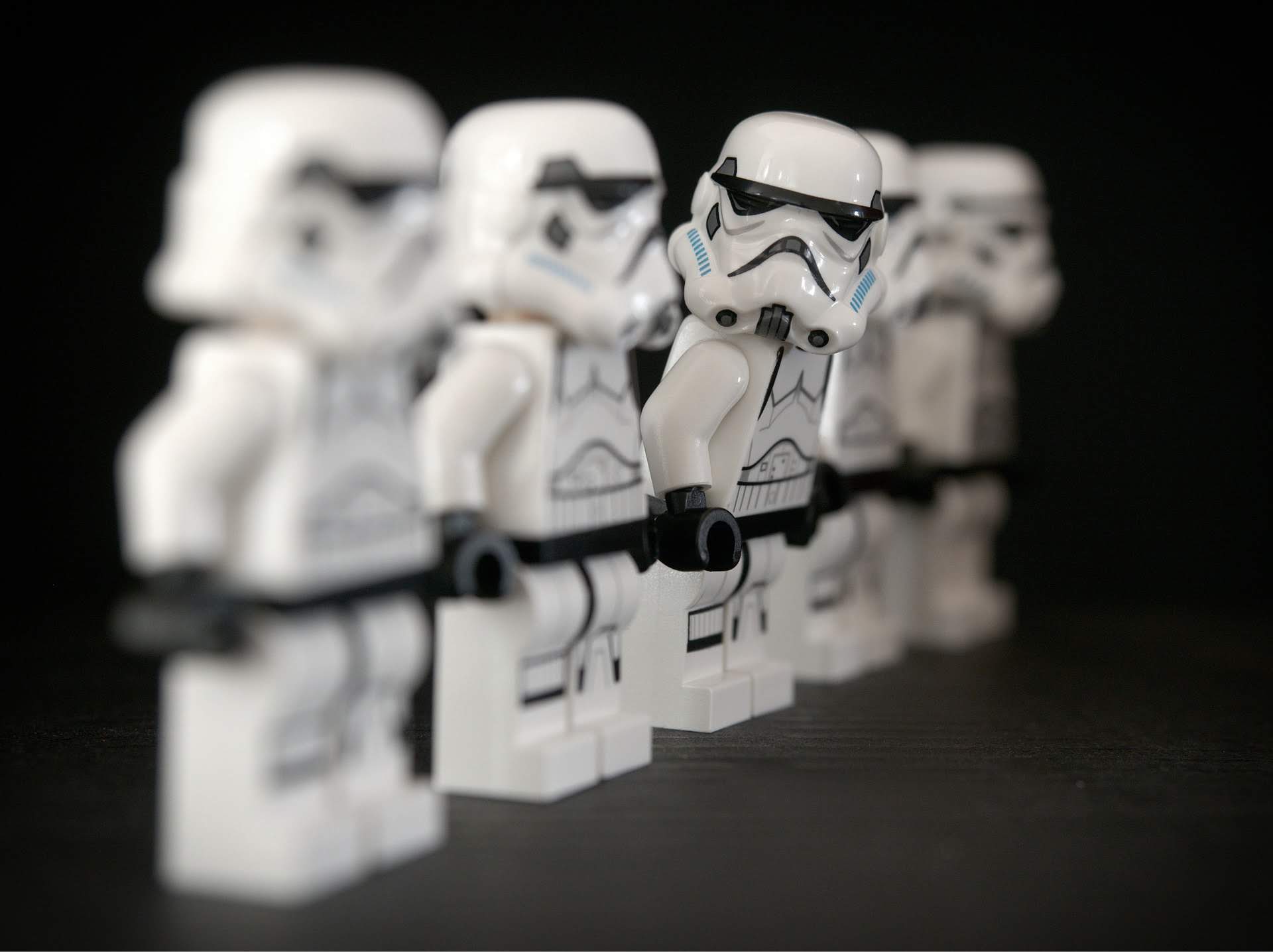 line of storm troopers