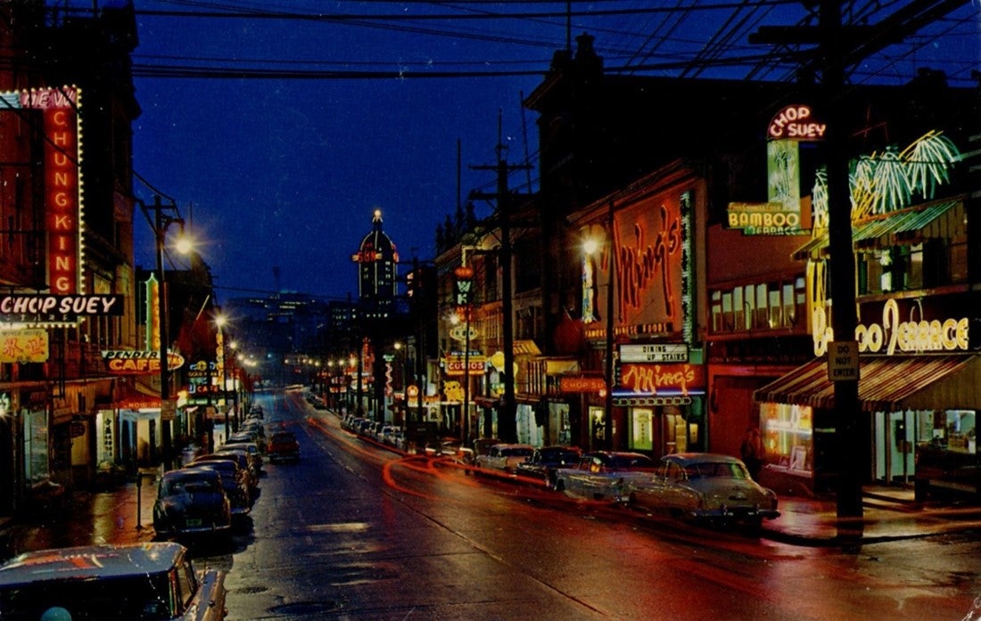 Vancouver Chinatown postcard